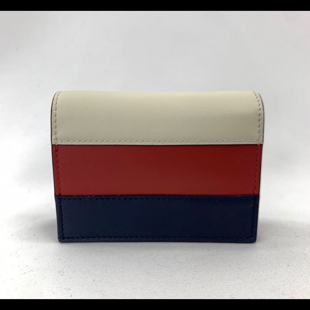 * RARE * Gucci Queen Margaret Card Case in White, Blue, and Red NEW IN BOX W BAG - Picture 5 of 12